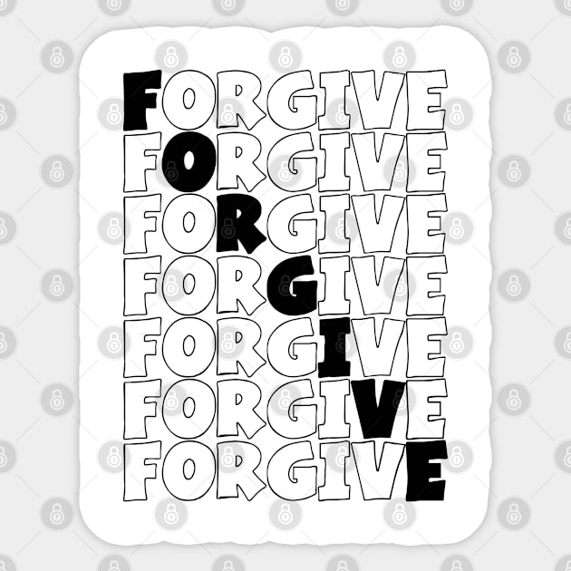 Forgive Sticker by CRD Branding